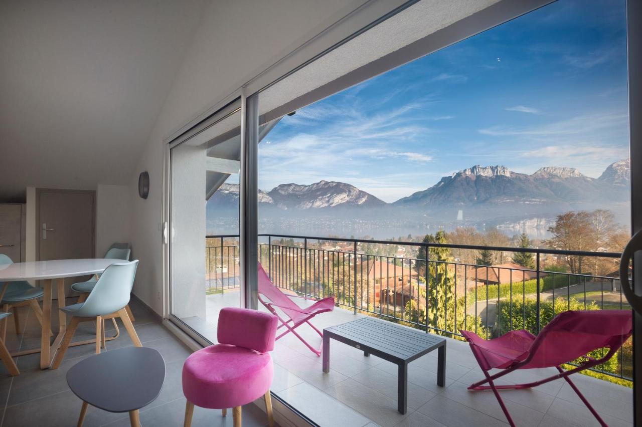 Appartement Mont Blanc - Vue Lac Sévrier Kültér fotó